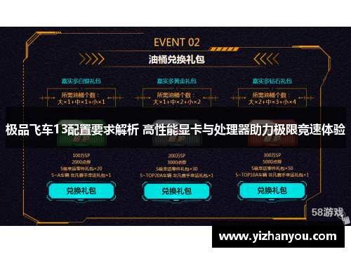 极品飞车13配置要求解析 高性能显卡与处理器助力极限竞速体验